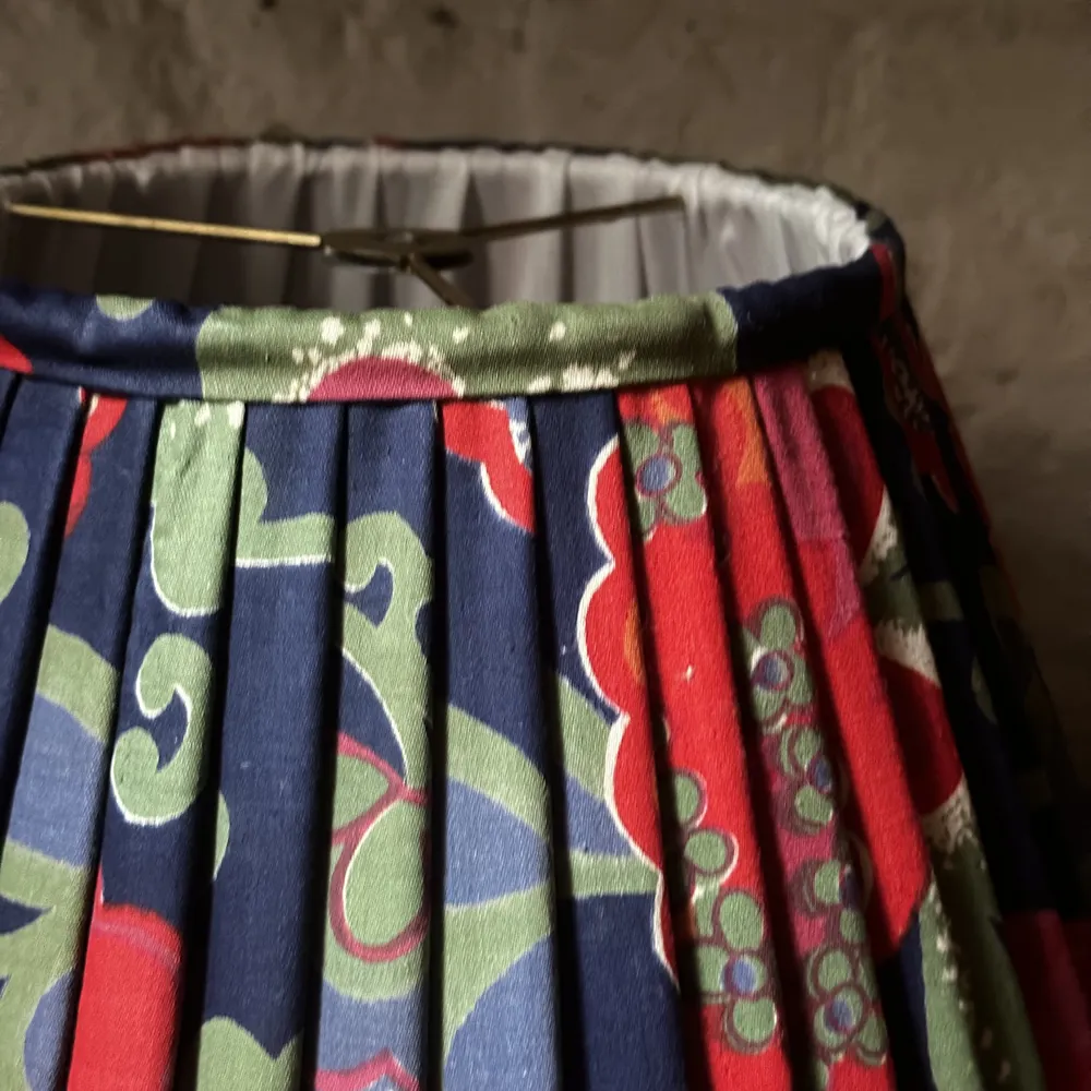 14" Saved NY Pleated Fabric Lampshade #4152