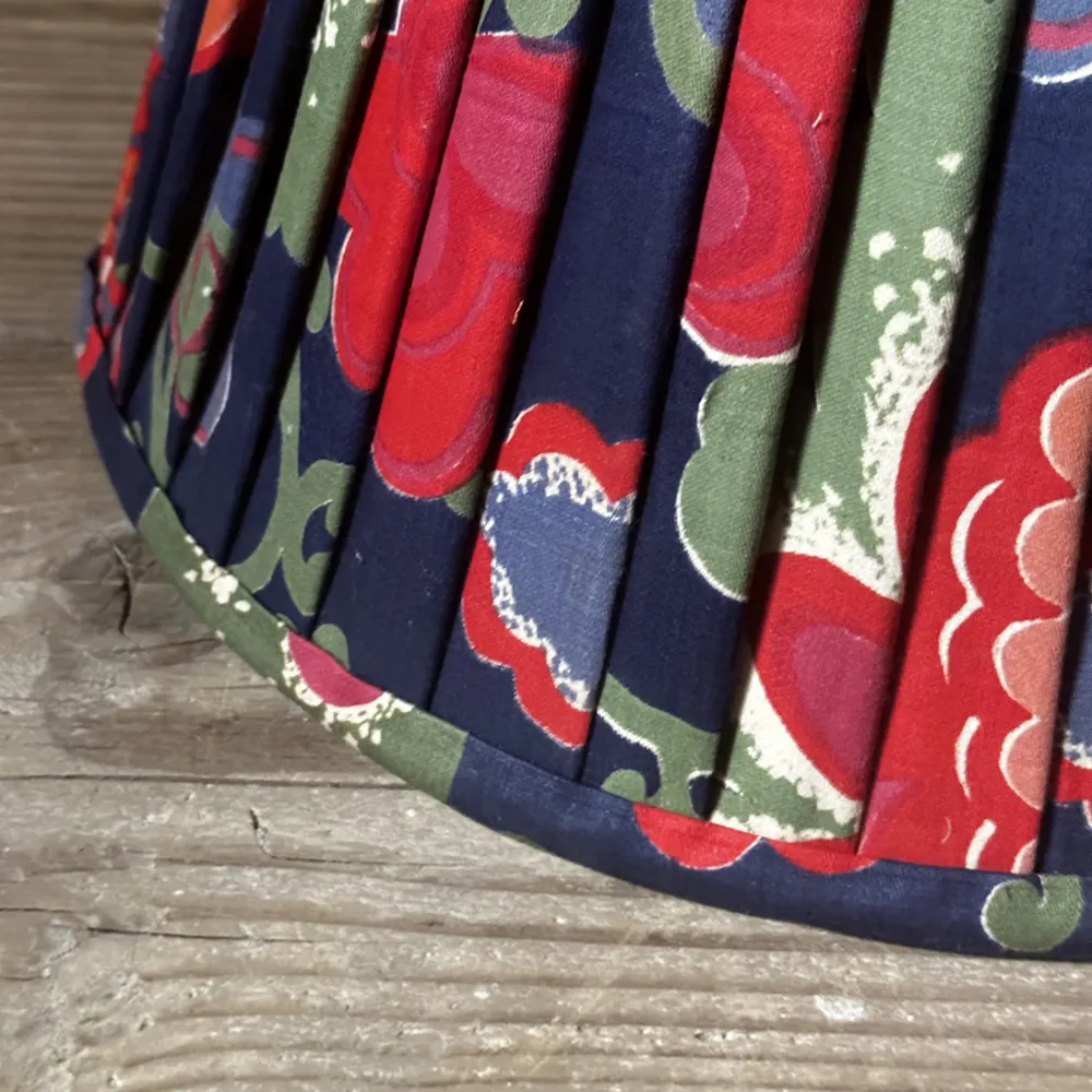 14" Saved NY Pleated Fabric Lampshade #4152