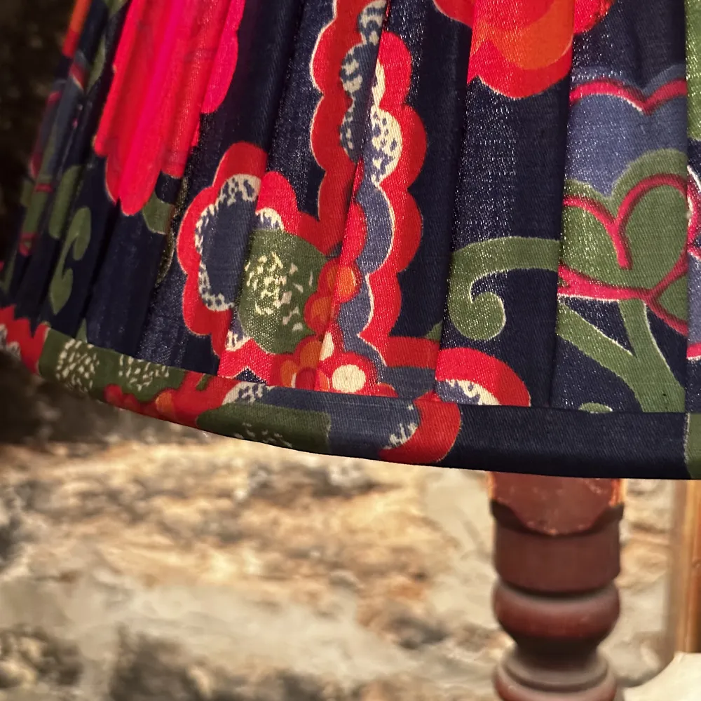 14" Saved NY Pleated Fabric Lampshade #4152