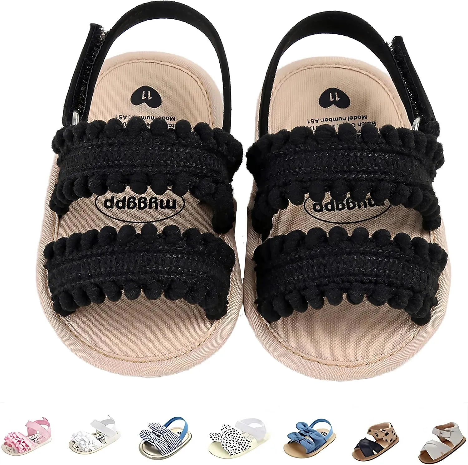 Baby Girls Sandals Summer Shoes Outdoor First Walker Toddler Girls Shoes for Summer