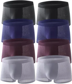 Bamboo Mens Underwear - Box Hero Boxer Briefs Built-in with 3D Pouch Comfortable Underwear for Men