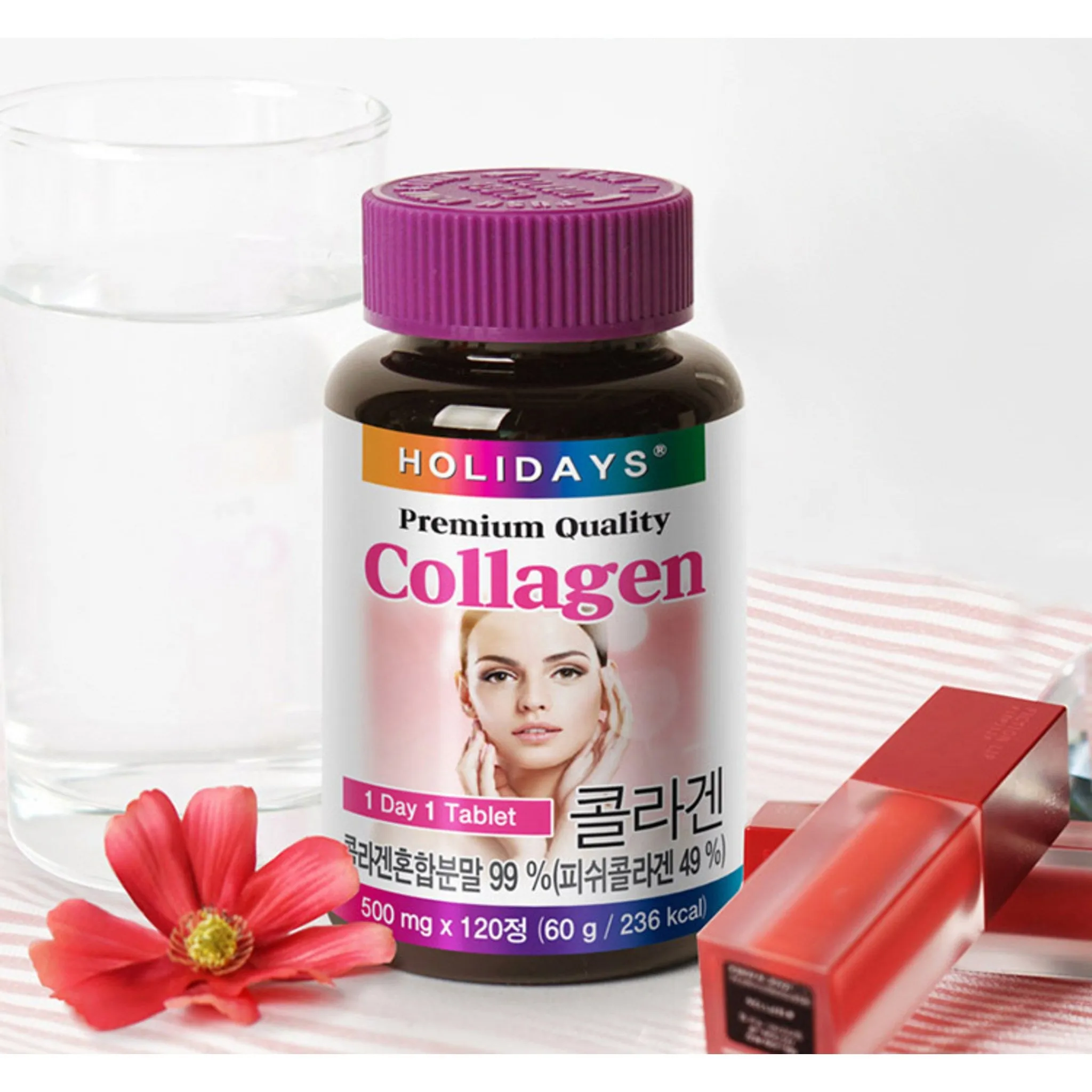 Holidays Premium Collagen Tablets, 120 Tablets, 1 Pack - Hyaluronic Acid/Collagen - 🏆 #79 - Health/Wellness - Best of December