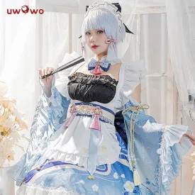【In Stock】Uwowo Genshin Impact Fanart Ayaka Maid Dress Cosplay Costume