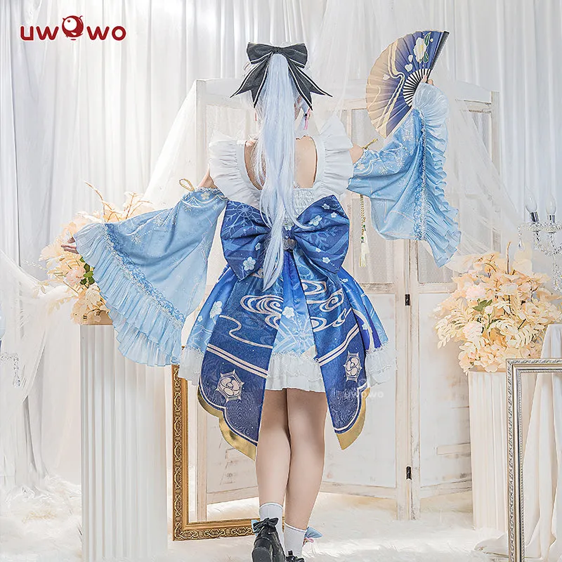 【In Stock】Uwowo Genshin Impact Fanart Ayaka Maid Dress Cosplay Costume