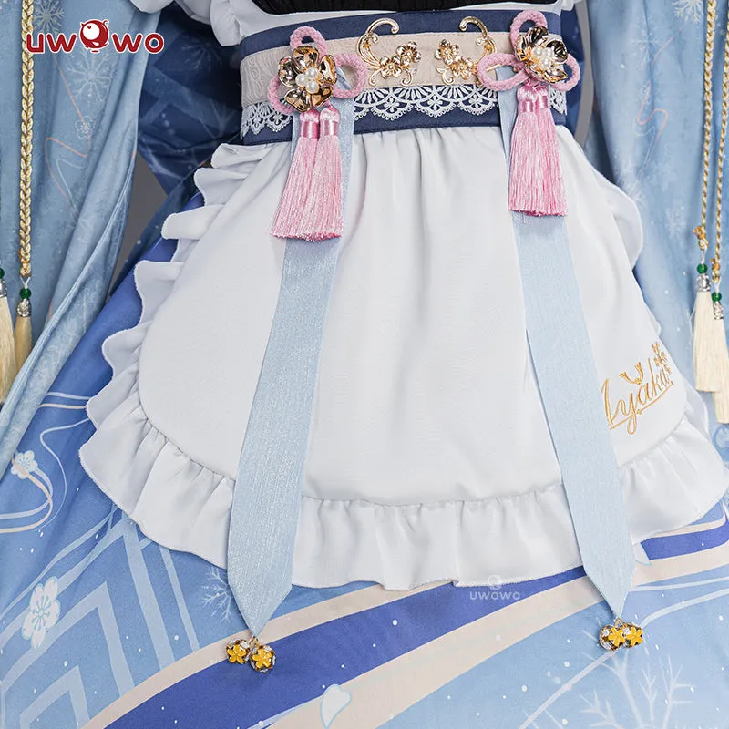 【In Stock】Uwowo Genshin Impact Fanart Ayaka Maid Dress Cosplay Costume