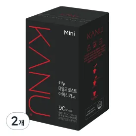 Kanu Mild Roast Americano Mini Instant Coffee Mix, 900mg, 90 Packs, 2 Units - 🏆 #92 - Grocery - Best of December