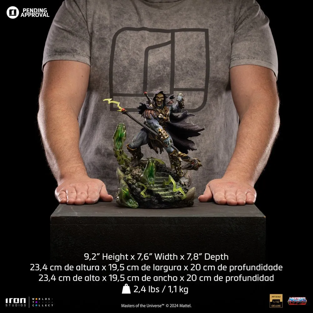 PRE-ORDER: Iron Studios Masters of the Universe Skeletor Unleashed Deluxe Art Scale 1/10 Statue