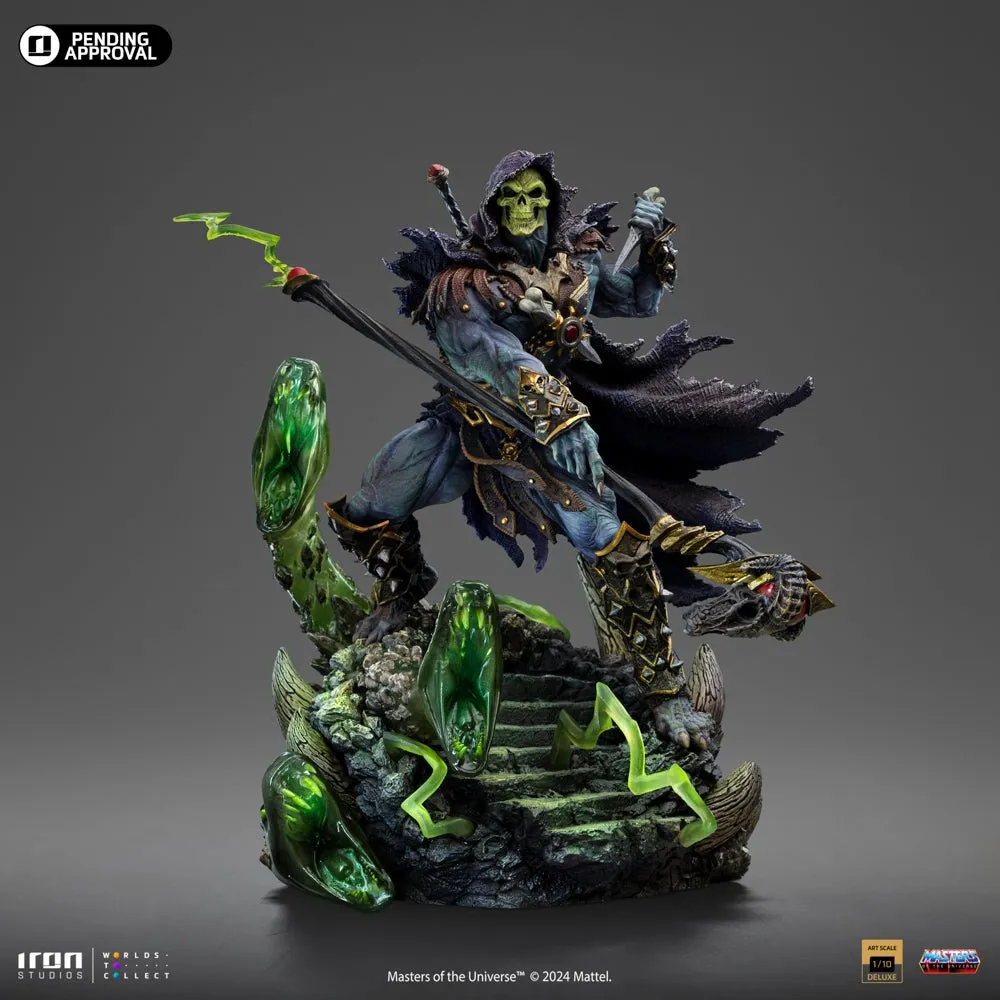 PRE-ORDER: Iron Studios Masters of the Universe Skeletor Unleashed Deluxe Art Scale 1/10 Statue