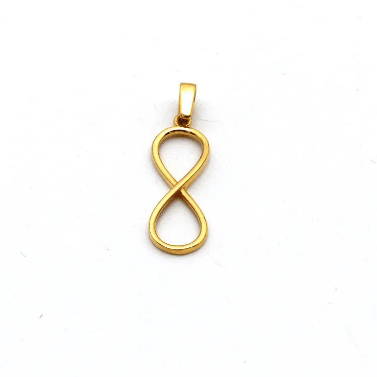 Real Gold Plain Infinity Pendant 0166 P 1766