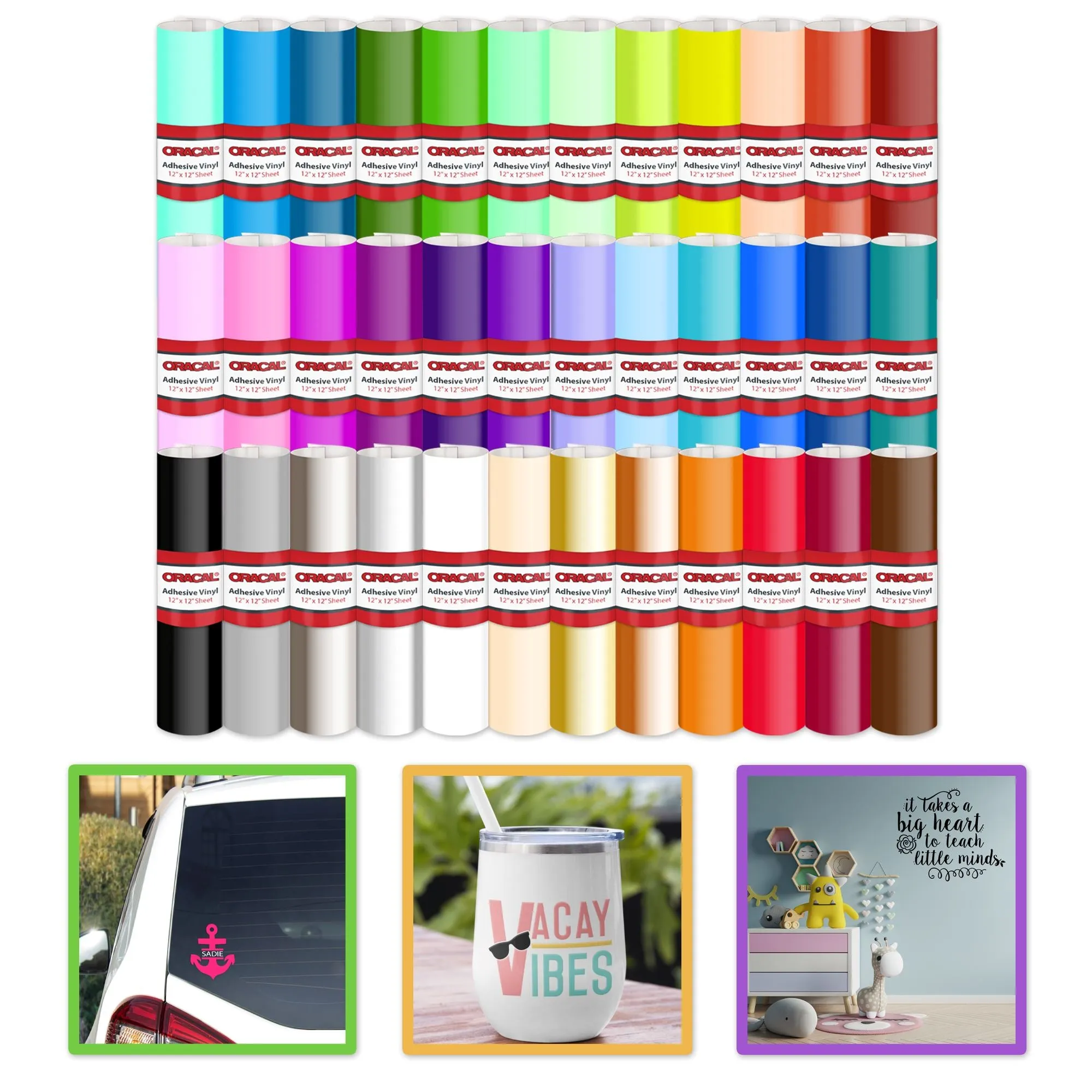 Silhouette White Cameo 5 w/ 38 Oracal Sheets, Siser HTV, Guides, 24 Pens