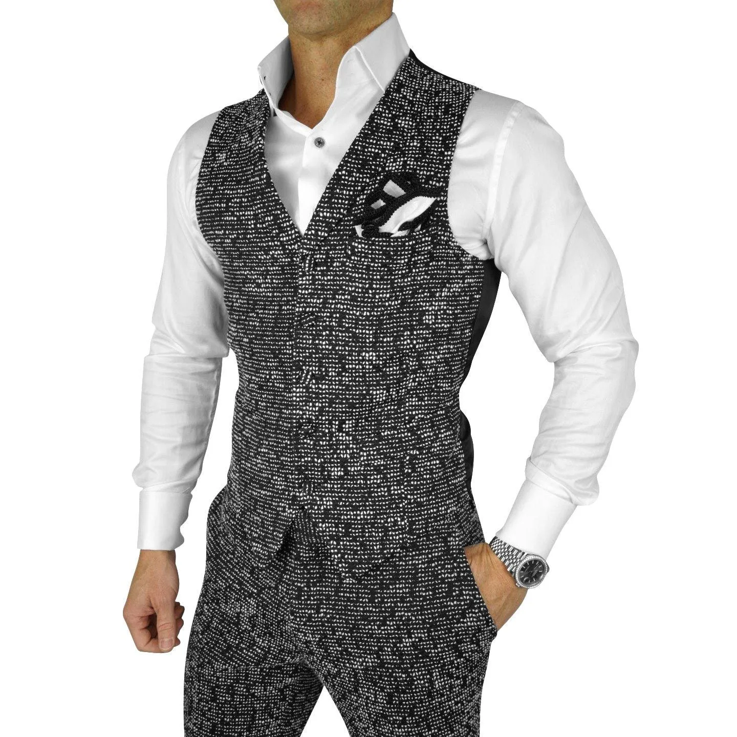Tormalina Tweed Ciottoli Waistcoat @ The Vault
